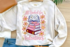 All Booked for Valentines PNG | Book Lover Valentine Product Image 1