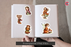 Golden Harvest Autumn Fairy Clipart Bundle Product Image 5