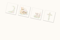 Easter Corners Watercolor Clipart Product Image 3