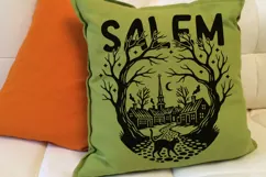 Salem Witch Svg, Haunted house Svg, Salem town Svg. Product Image 5