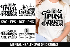 Mental Health SVG Design - Stronger Than The Storm Product Image 1