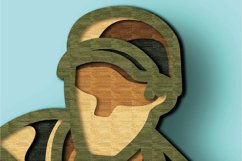 Hunter multilayer 3D SVG/Hunter plywood cut/ 3D laser cut Product Image 5