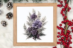 Lavender And Christmas Tree Sublimation Clipart Product Image 4