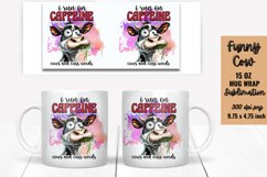 Funny Cow Mug Wrap Sublimation, Mug Wrap PNG Product Image 1