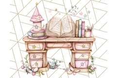 Bookish Fairy PNG Clipart, Whimsical Reading Elements Png Product Image 5