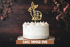9 Easter bunny cake topper SVG I Cake topper SVG Product Image 6