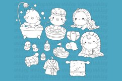 Black and White Coloring Baby Showering Product Image 2