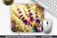 Flowers Mouse Pad Sublimation, Autumn Mouse Pad PNG Design Product Image 1