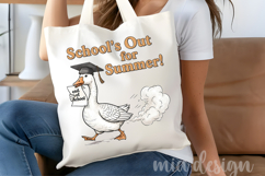 School's Out For Summer PNG, Funny Goose Graduation Design Product Image 4