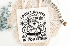 I Don&#039;t Believe In You Either Svg, Sarcastic Santa Claus Svg Product Image 6