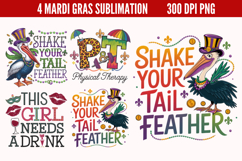 Mardi Gras Sublimation PNG Product Image 1