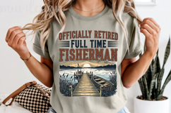 Retired Fisherman PNG, Funny Fishing Sublimation Design Product Image 3