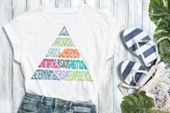 Pyramid of Success Cut File | Lettering Word Art Product Image 1