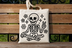 Groovy Skeleton Svg, Funny Halloween Skeleton Svg. Product Image 5
