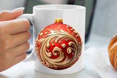 Christmas Bauble Sublimation Clipart, Christmas Bauble Product Image 5