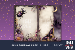 Mystic Nocturne Junk Journal Pages. 5 Fantasy Animal Spreads Product Image 5