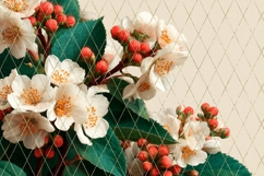 Floral Background, Cartoon Flowers Background Designs Product Image 5