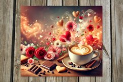 Coffee is my love | 4 Sublimation Tumbler Designs, PNG Product Image 5