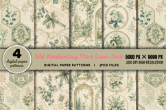 Old Handwriting Mint Green Junk Journal JPG Product Image 1