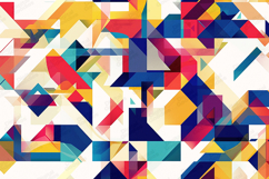 Bold Abstract Geometric Background with Colorful Shapes Product Image 1