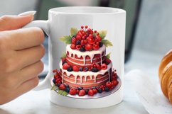 Christmas Cake Clipart, Christmas Cake Clipart Product Image 5