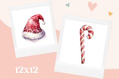 Watercolor Christmas Clipart, Santa Png Product Image 3