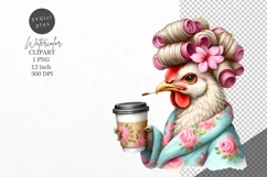 Chicken clipart, Funny clipart, Coffee clipart Product Image 1