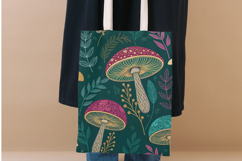Maximalist Mushroom Tapestry Printable Art, Seamless Pattern Product Image 5