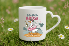 Silly Bride Goose Gett’n Loose, Beach PNG Sublimation Design Product Image 4