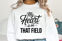 My heart is on that field Svg | Game Day Svg | Shirt Svg Product Image 5