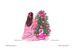 Mom and Baby Christmas Clipart Set Product Image 3