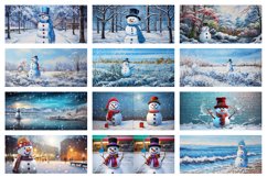 100 Snowman Mug Wrap Bundle, Christmas Sublimation, Winter Product Image 6