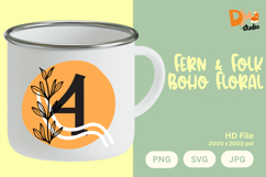 Fern &amp; Folk Boho Floral Monogram Product Image 1
