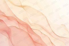 Soft Abstract Flowing Waves Background in Peach Tones Product Image 1