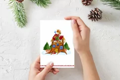 Gnome 's Christmas House, Gnome's New Year's House PNG Product Image 4