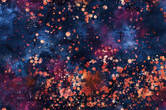 Celestial Copper Stardust Nebula Background Product Image 1