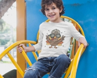 Thanksgiving Boys Turkey Camo Peace PNG, Turkey Camo Cap boy Product Image 2