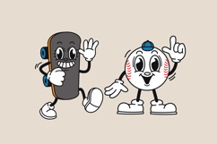 Sporty Mascot Characters - Cute Vector Clipart Set Product Image 6