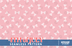 American 4th of July Coquette Bow Seamless Pattern Bundle Product Image 8