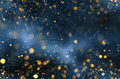 A dark blue background with gold glitter and sparkles Product Image 1