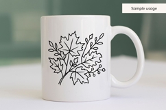 Hand Drawn Fall Leaves Arrangement SVG Product Image 5