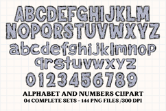 Easter Day Alphabet png clipart, easter day letters doodle Product Image 5