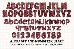 Christmas Alphabet png clipart, christmas letters doodle Product Image 5