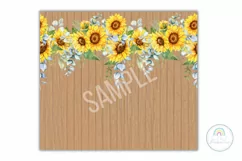 Sunflower Tumbler Wrap Tumbler Sublimation Design PNG Product Image 3
