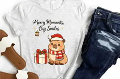 Capybara Christmas PNG, Merry Moments Big Smiles PNG, Cute Product Image 3