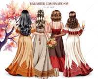 The Boho Girls Clipart Portrait Creator Product Image 5