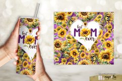 Mother day, Best mom ever, sunflower sublimation tumbler png Product Image 2