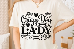 Crazy Dog Lady Svg, Dog Mom Svg, Funny Dog Lover Svg. Product Image 6