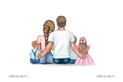 Family Clipart: Parents, Sons, Daughter Product Image 4