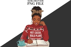 Christmas motivational women png design for T-shirts Product Image 2
